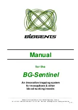 Preview for 1 page of Biogents BG-sentinel Manual