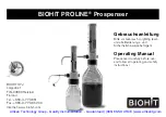 Preview for 2 page of Biohit PROLINE Prospenser Operating Manual