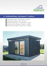 Biohort Glass Element CasaNova Assembly Manual предпросмотр