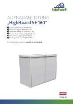 Biohort HighBoard SE 160 Assembly Manual предпросмотр