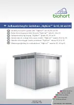 Biohort Highline H3 Assembly Manual предпросмотр