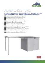 Preview for 1 page of Biohort HighLine Assembly Manual