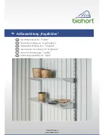 Предварительный просмотр 1 страницы Biohort Shelves Assembly Manual