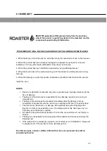 Предварительный просмотр 23 страницы Biokan ROASTER R54 Manual