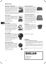 Предварительный просмотр 8 страницы BIOLAN 70570400 Instructions For Installation, Use And Maintenance Manual