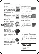 Предварительный просмотр 30 страницы BIOLAN 70570400 Instructions For Installation, Use And Maintenance Manual