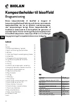 Preview for 18 page of BIOLAN BIOWASTE COMPOSTER Instructions For Use Manual