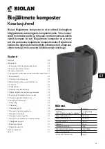 Preview for 33 page of BIOLAN BIOWASTE COMPOSTER Instructions For Use Manual