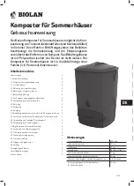 Preview for 23 page of BIOLAN COMPOSTER FOR SUMMER COTTAGE USE User Manual