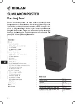 Preview for 28 page of BIOLAN COMPOSTER FOR SUMMER COTTAGE USE User Manual