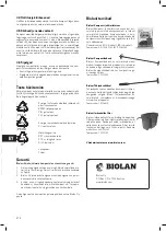 Preview for 32 page of BIOLAN COMPOSTER FOR SUMMER COTTAGE USE User Manual