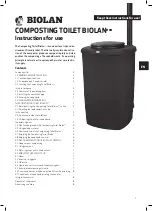 BIOLAN COMPOSTING TOILET BIOLANeco Instructions For Use Manual preview