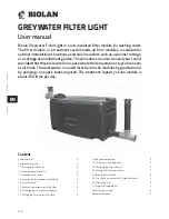 Предварительный просмотр 2 страницы BIOLAN GREYWATER FILTER LIGHT User Manual