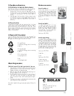 Предварительный просмотр 7 страницы BIOLAN GREYWATER FILTER LIGHT User Manual