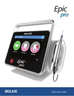 Biolase Epic Pro Quick Start Manual предпросмотр