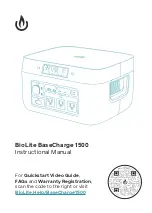 BioLite BaseCharge 1500 Instructional Manual preview