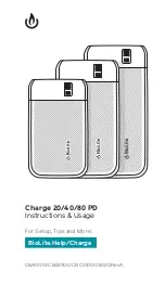 BioLite Charge 20 PD Instruction And Use preview