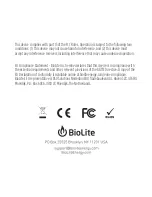 Preview for 8 page of BioLite SunLight PLE1003 Quick Start Manual