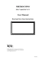 Предварительный просмотр 1 страницы Biological Controls MICROCON EXC7 User Manual