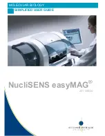 Предварительный просмотр 1 страницы bioMerieux NucliSENS easyMAG Simplified User Manual