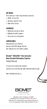 Preview for 16 page of BIOMET OrthoPak Patient Manual