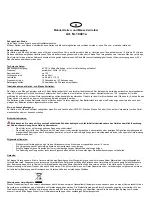 Preview for 2 page of BioMetrixx 10021a Instruction Manual