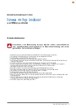 Предварительный просмотр 13 страницы BION TECHNOLOGIES linea m hp indoor pureColor User Manual