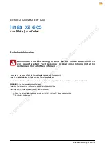 Preview for 9 page of BION TECHNOLOGIES linea xs eco pureColor User Manual