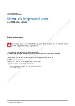 Preview for 2 page of BION TECHNOLOGIES linea xs inground eco User Manual