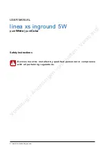 Preview for 2 page of BION TECHNOLOGIES linea xs inground pureColor User Manual