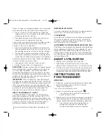 Предварительный просмотр 11 страницы Bionaire BAP1700-U Instruction Leaflet