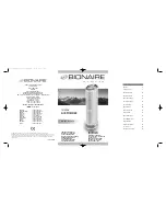 Предварительный просмотр 1 страницы Bionaire BAP1700 Instruction Manual