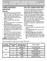 Предварительный просмотр 6 страницы Bionaire BAP529 Series Instruction Leaflet