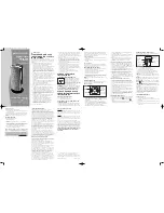 Предварительный просмотр 1 страницы Bionaire BCH6151 Instruction Leaflet