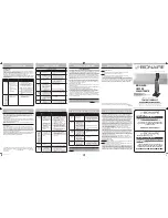 Bionaire BCH9221E Instruction Manual preview