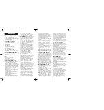 Preview for 10 page of Bionaire BCM 3600 Instruction Manual