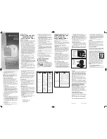 Bionaire BCM1745 Instruction Leaflet preview