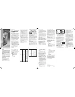 Preview for 1 page of Bionaire BCM630 Instruction Leaflet