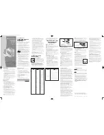 Bionaire BCM7203 Instruction Leaflet preview