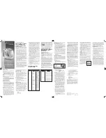 Preview for 2 page of Bionaire BCM7305RC Instruction Leaflet