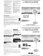 Bionaire BDSF1609-IN Instruction Manual preview