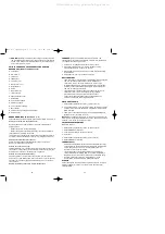 Preview for 19 page of Bionaire BEF5000 -  2 Instruction Manual