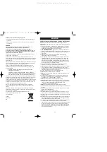 Preview for 29 page of Bionaire BEF5000 -  2 Instruction Manual