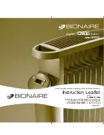 Bionaire BH3930 Instruction Leaflet preview