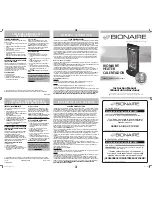 Bionaire BHH7522MX Instruction Manual preview