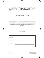 Preview for 11 page of Bionaire BMT014D-049 Instruction Manual