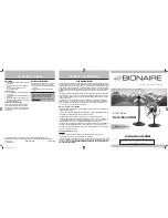 Preview for 1 page of Bionaire BSF1211C Instruction Manual