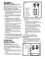 Preview for 3 page of Bionaire BSF1609RC Instruction Manual