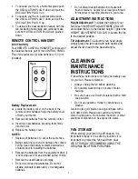 Preview for 4 page of Bionaire BSF1609RC Instruction Manual