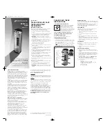 Bionaire BT17C Instruction Leaflet preview